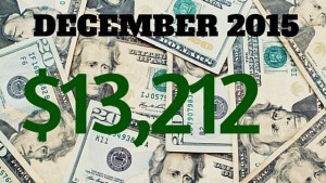 December 2015 Income - 13,212
